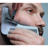 complete beard shaping tool for straight or curved styles. #beardtool beard styles . barber tools . beard tools . bearded . shaving tools . beard bro . beard models