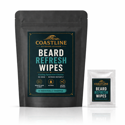 Beard Refresh Wipes- 20 Travel Packets