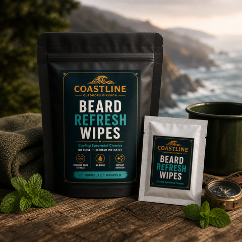 Beard Refresh Wipes- 20 Travel Packets