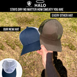New! HALO Adjustable Dry Hat- Eliminate Sweat Stains and Wet Hats