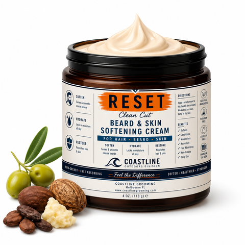 3 in 1 Beard Softening Cream | Daily Conditioner for Hair, Beard & Skin