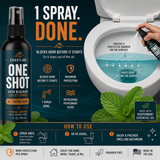 Coastline One Shot™ Toilet Spray 4oz. – 1 Spray. Done. – Peppermint