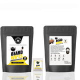 Lemon or Mint Beard Cleaning Wipes- 20 Individual Travel Packets