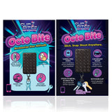 Two packaging designs for Octo Bite products on a white background
