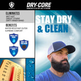 NO SWEAT, WATER RESISTANT OUTER, Fieldwar DRY-CORE Trucker Hats with adjustable back. Foam head band for superior comfort.