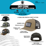 DRY-CORE American Flag Trucker Hat