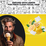 Lemon or Mint Beard Cleaning Wipes- 20 Individual Travel Packets