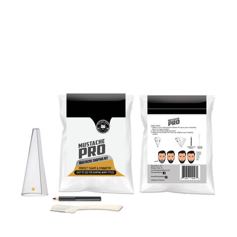 New! Mustache Pro Shaping Kit- Clear - Beard Bro LLC